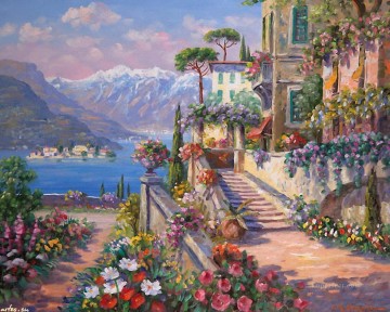 地中海の16の印象派の花 Oil Paintings